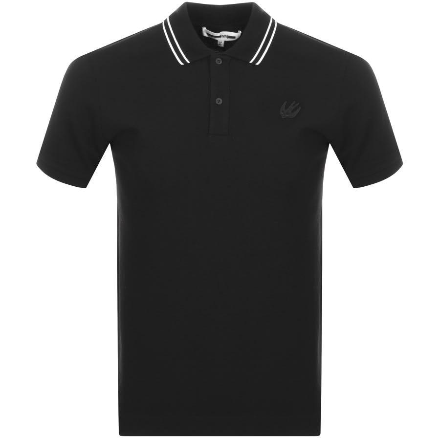 Alternative Image for ProductMCQ Alexander McQueen Tipped Polo T Shirt Black1